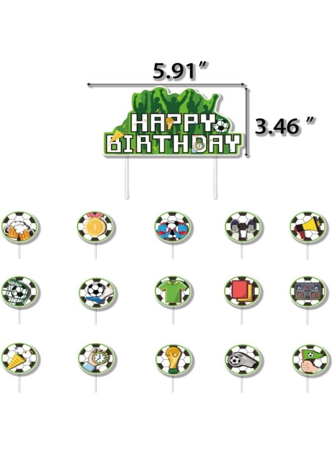 لينلي مجموعة ديكورات حفلات أعياد الميلاد على شكل كرة قدم - Image 3